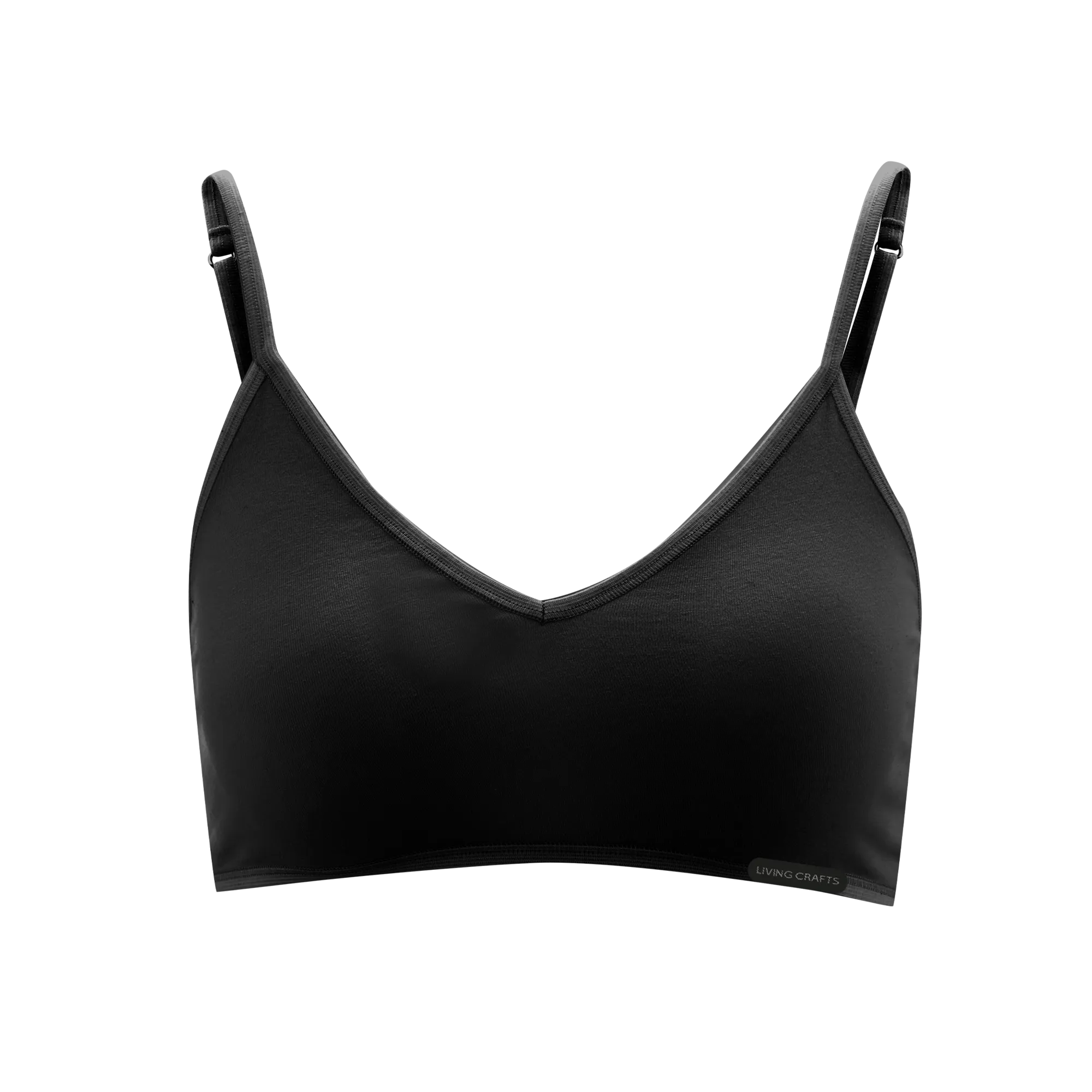 Organic Cotton Spaghetti Strap Bralette