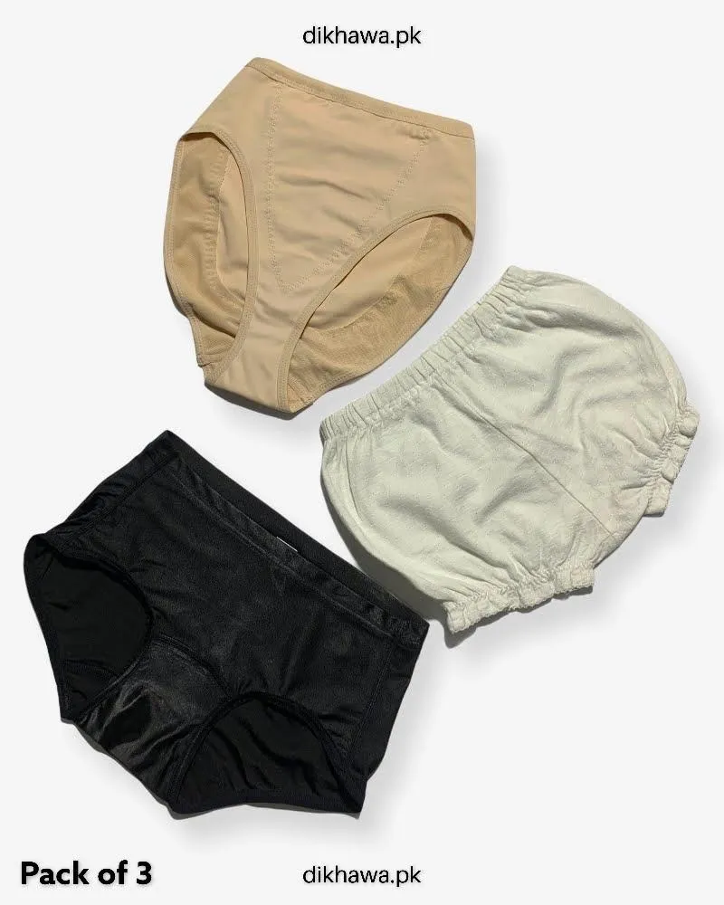 Pack of 3 Kids Panty Imported Stocklot Branded Girls Pure Cotton Printed Briefs Underwear Panty Combo