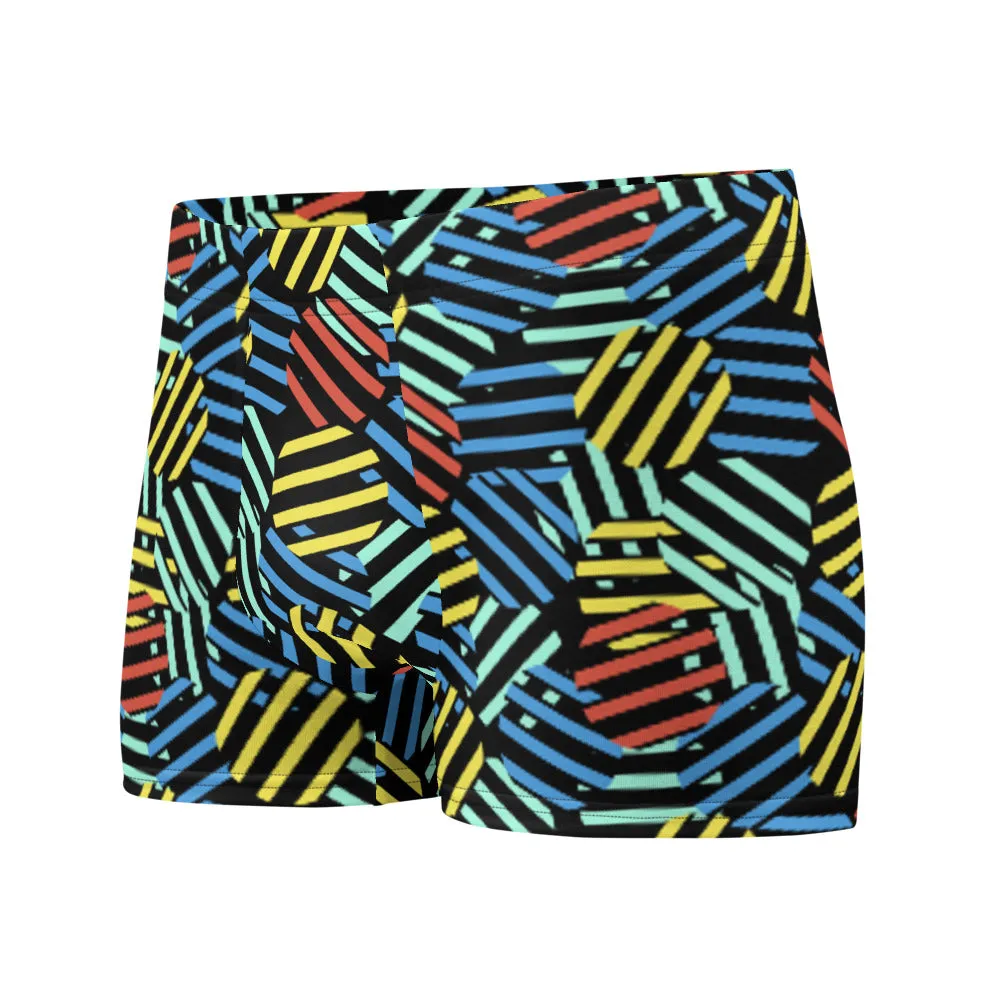 Patterned Men's Boxer Briefs | 80s Memphis Circular