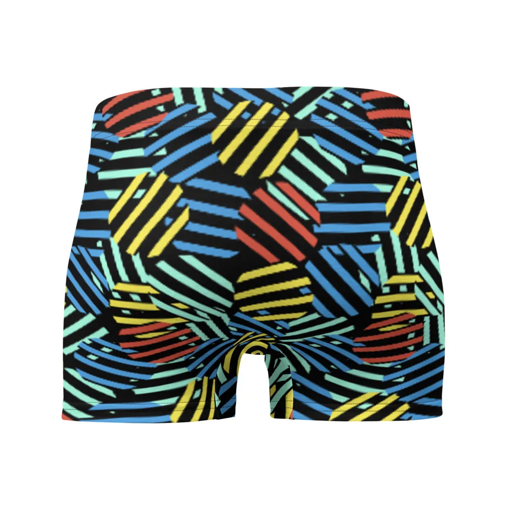 Patterned Men's Boxer Briefs | 80s Memphis Circular