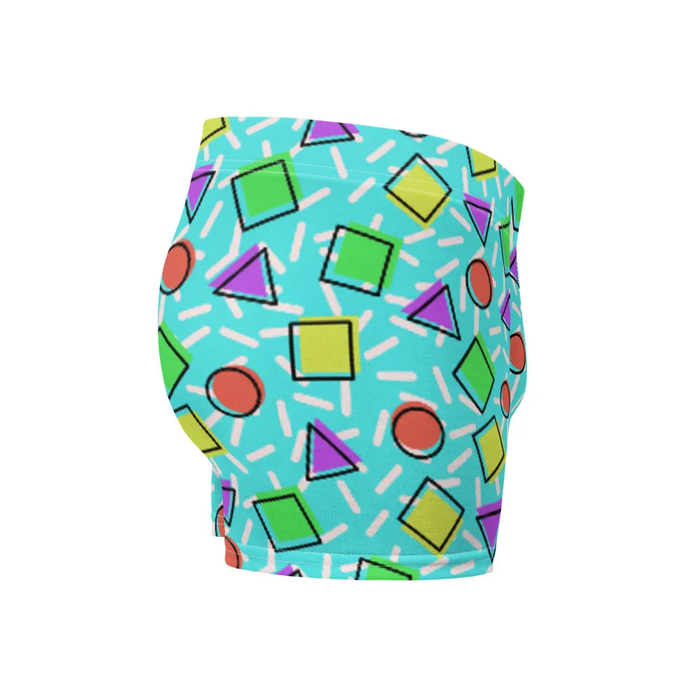 Patterned Men's Boxer Briefs | Geometric Memphis Primary
