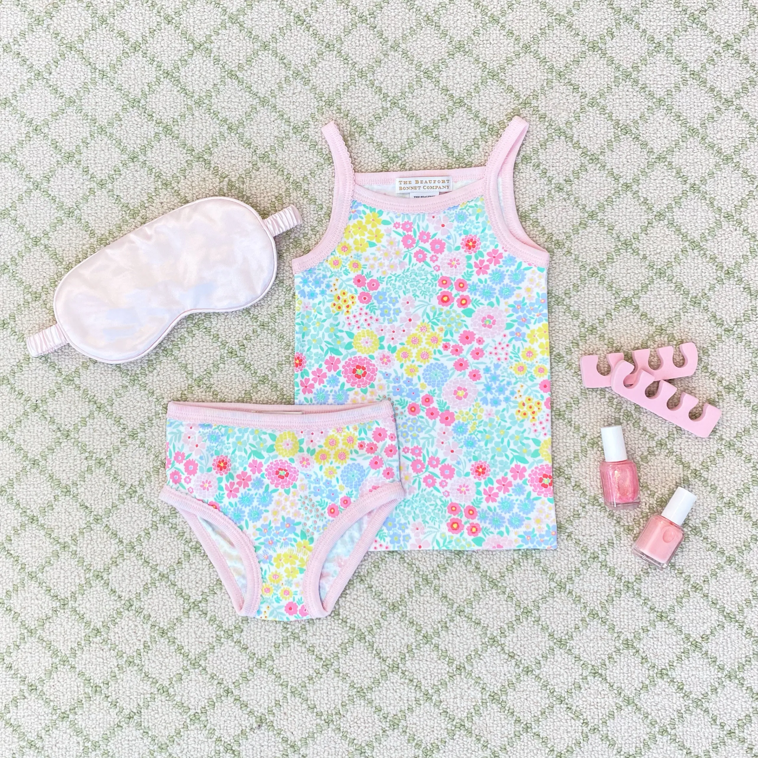 Pippy's Underpinnings - Merry Little Meadow with Palm Beach Pink
