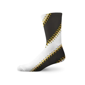 Pittsburgh Ball Stitch Crew Socks