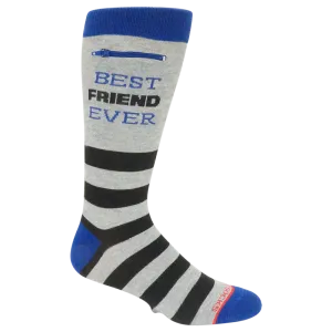 Pocket Socks® Best Friend Rugby Stripe, Black Purple, Mens