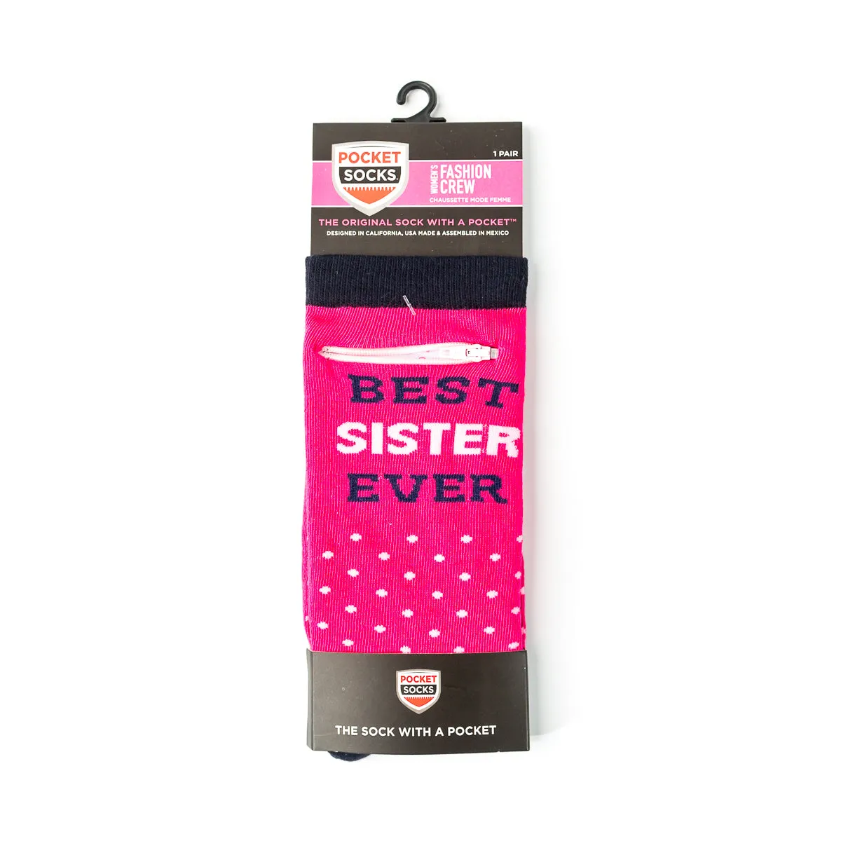 Pocket Socks® Best Sister, Womens