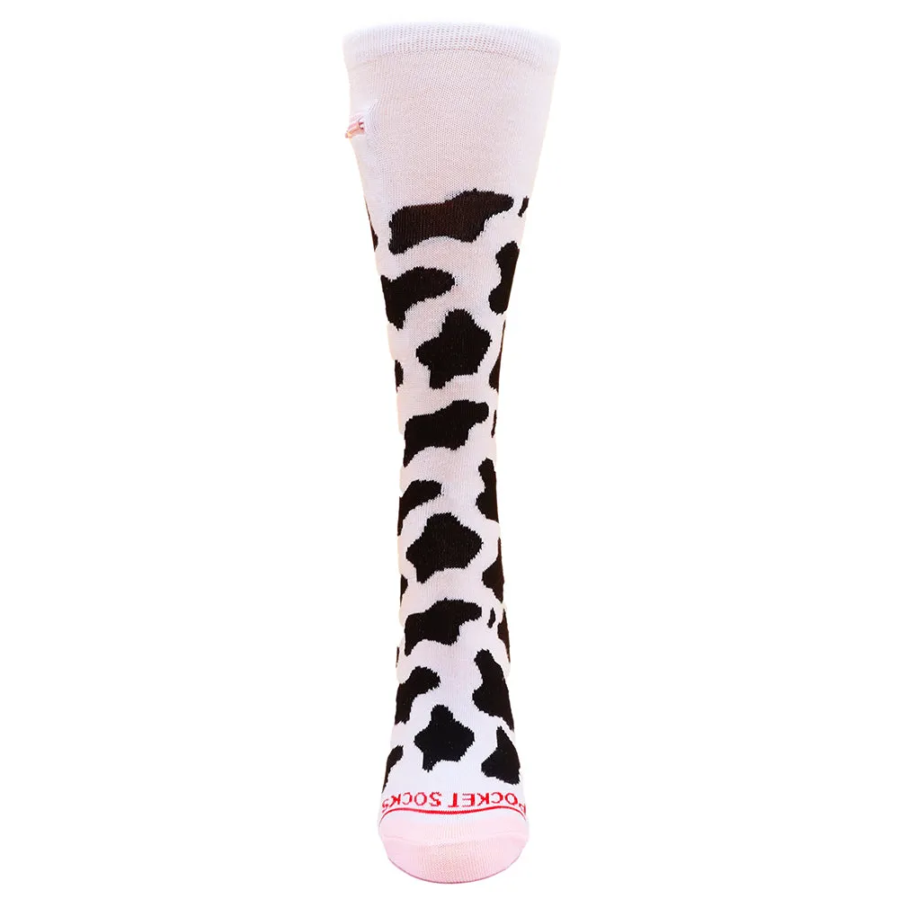 Pocket Socks® Moo Cow, Womens