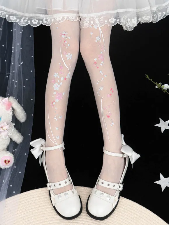 Pre SaleSweet Lolita Socks Black Flowers Accessory Polyester Lace Lolita Accessories