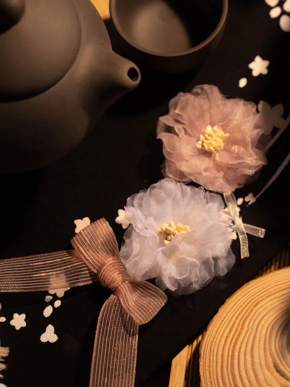 Pre SaleSweet Lolita Socks Black Flowers Accessory Polyester Lace Lolita Accessories
