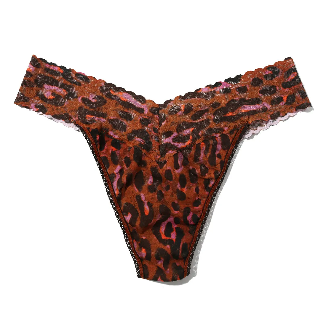 Printed Signature Lace Original Rise Thong