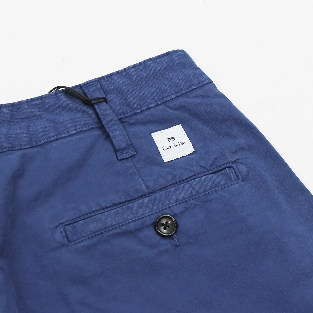 PS Paul Smith - Garment Dyed Chino Shorts in Cobalt Blue