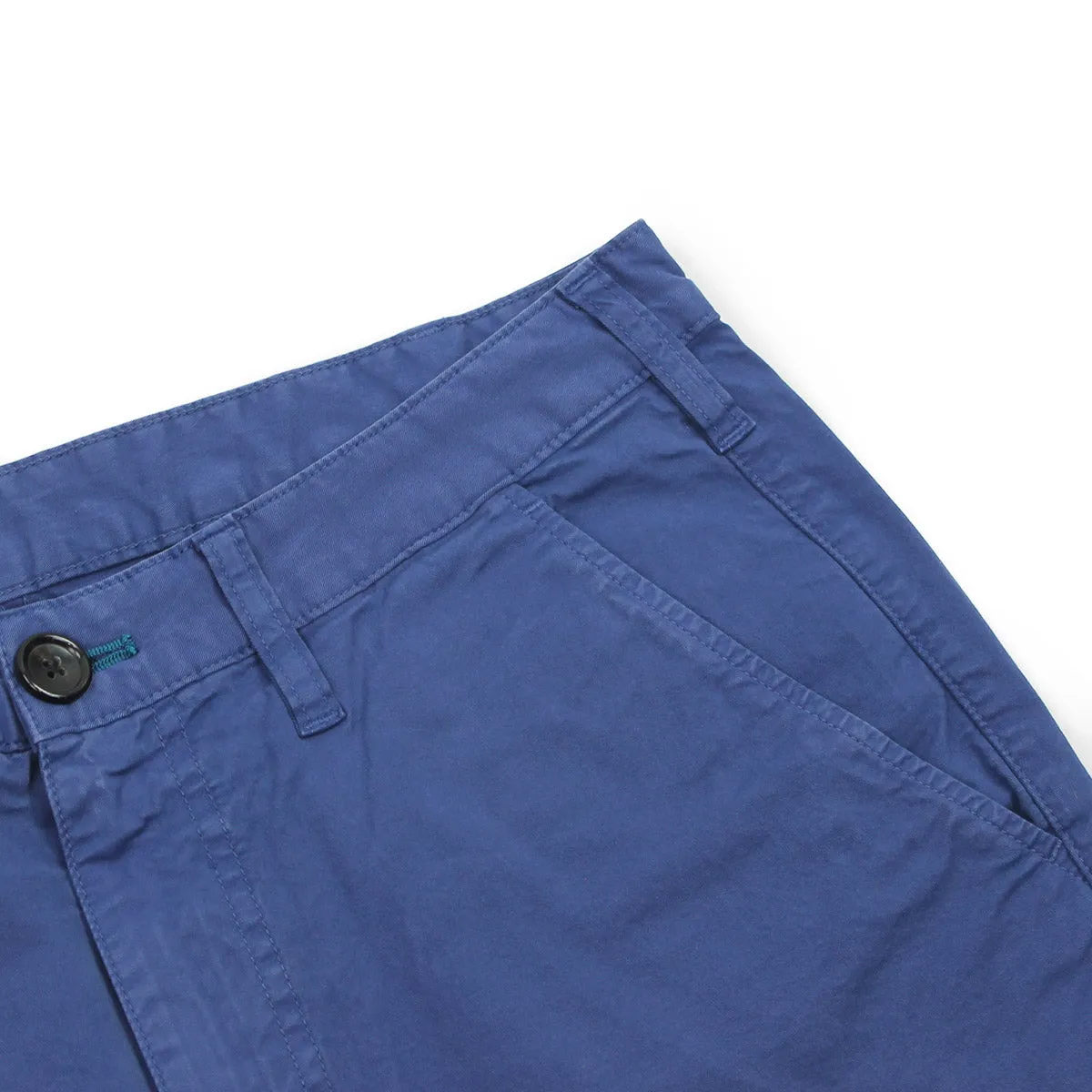 PS Paul Smith - Garment Dyed Chino Shorts in Cobalt Blue