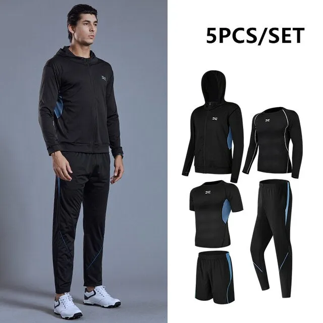Quick Dry Running Set Men 6PCS/SET