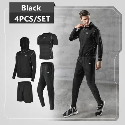 Quick Dry Running Set Men 6PCS/SET