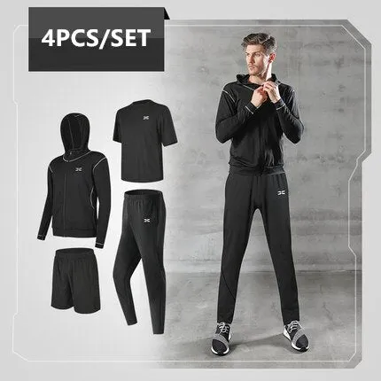 Quick Dry Running Set Men 6PCS/SET