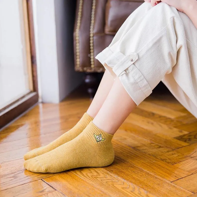 Quirky Cotton Ankle Socks - Pair of 5
