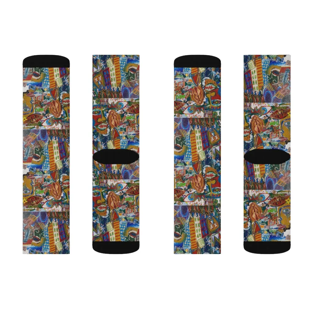 "Sing About Me" socks