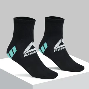 Reebok Ankle Socks Pack of 3 Black & Blue