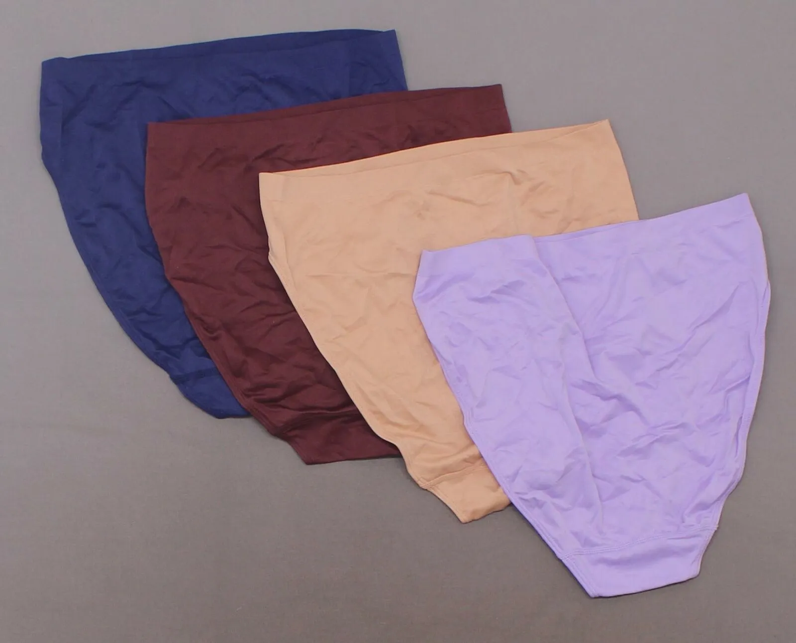 Rhonda Shear 4 Pack Women's Plus Size Ahh Seamless Brief Panties