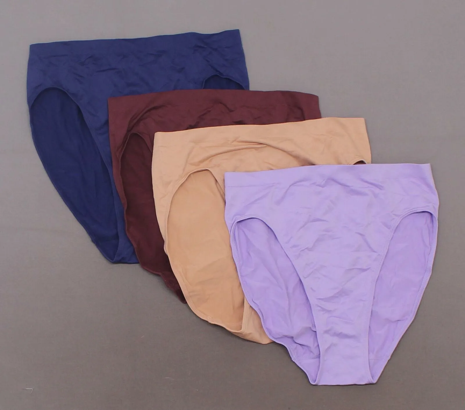 Rhonda Shear 4 Pack Women's Plus Size Ahh Seamless Brief Panties