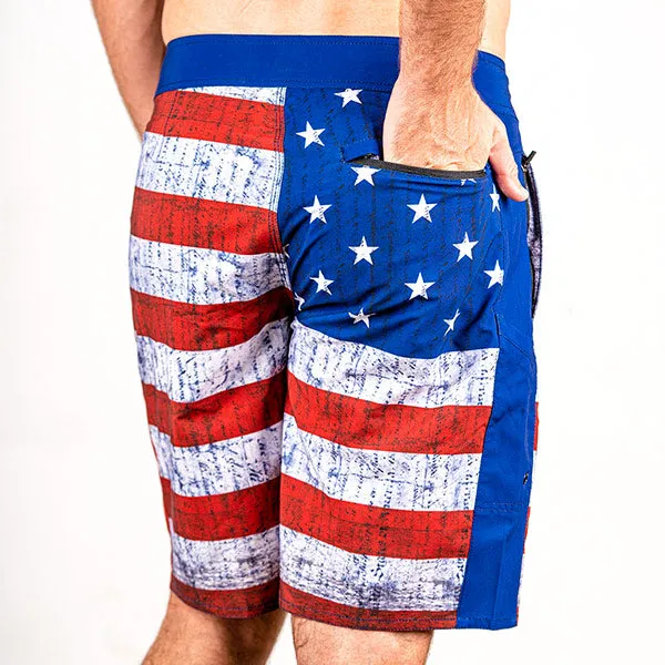 SA BOARD SHORTS 2.0 | AMERICAN FLAG