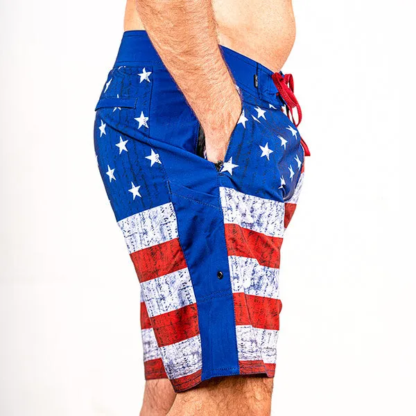 SA BOARD SHORTS 2.0 | AMERICAN FLAG
