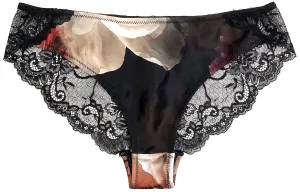Samantha Chang Eloise Printed Silk Lace Brief