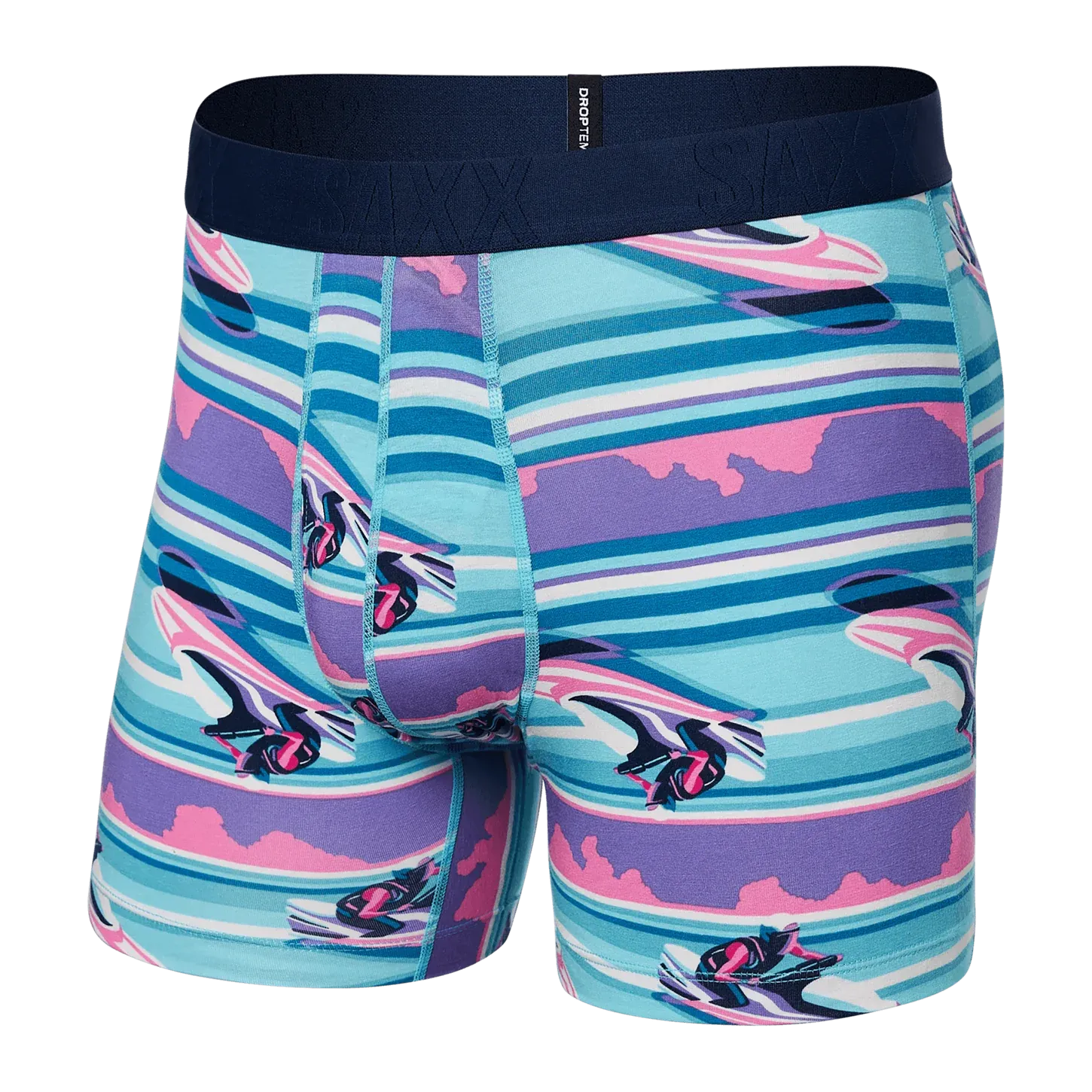Saxx Droptemp™ Cooling Cotton Underwear -  Jetski Stripe- Pool
