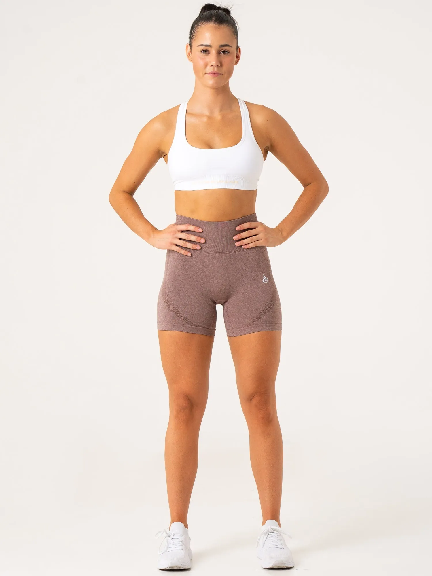 Sculpt Seamless Shorts - Mocha Marl