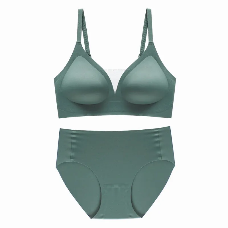 Seamless Adjustable Bra and Matching Briefs Set