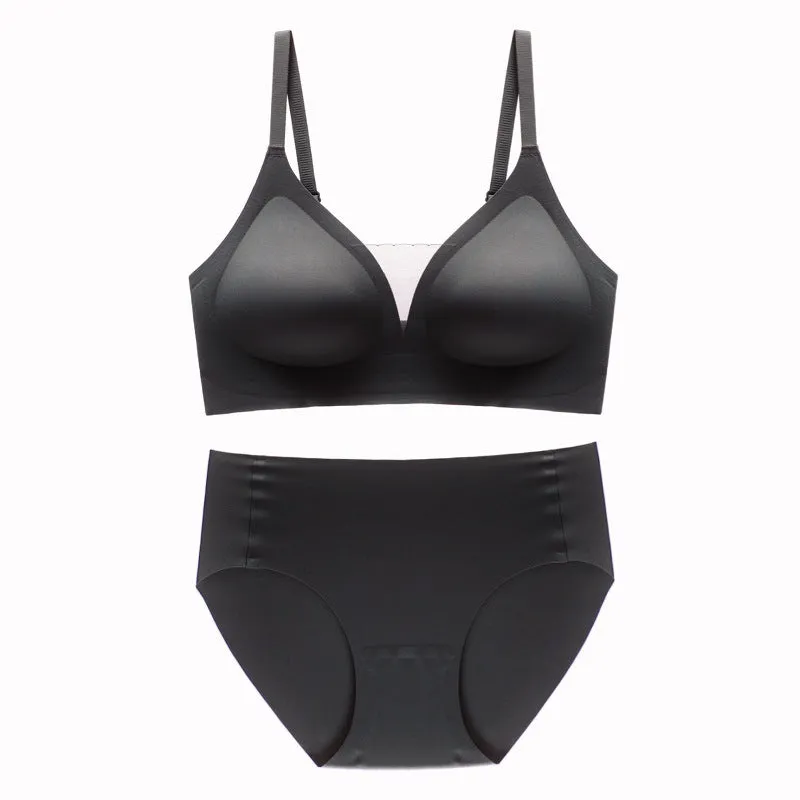 Seamless Adjustable Bra and Matching Briefs Set