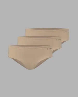 Seamless Brief 3 Pack - Off White