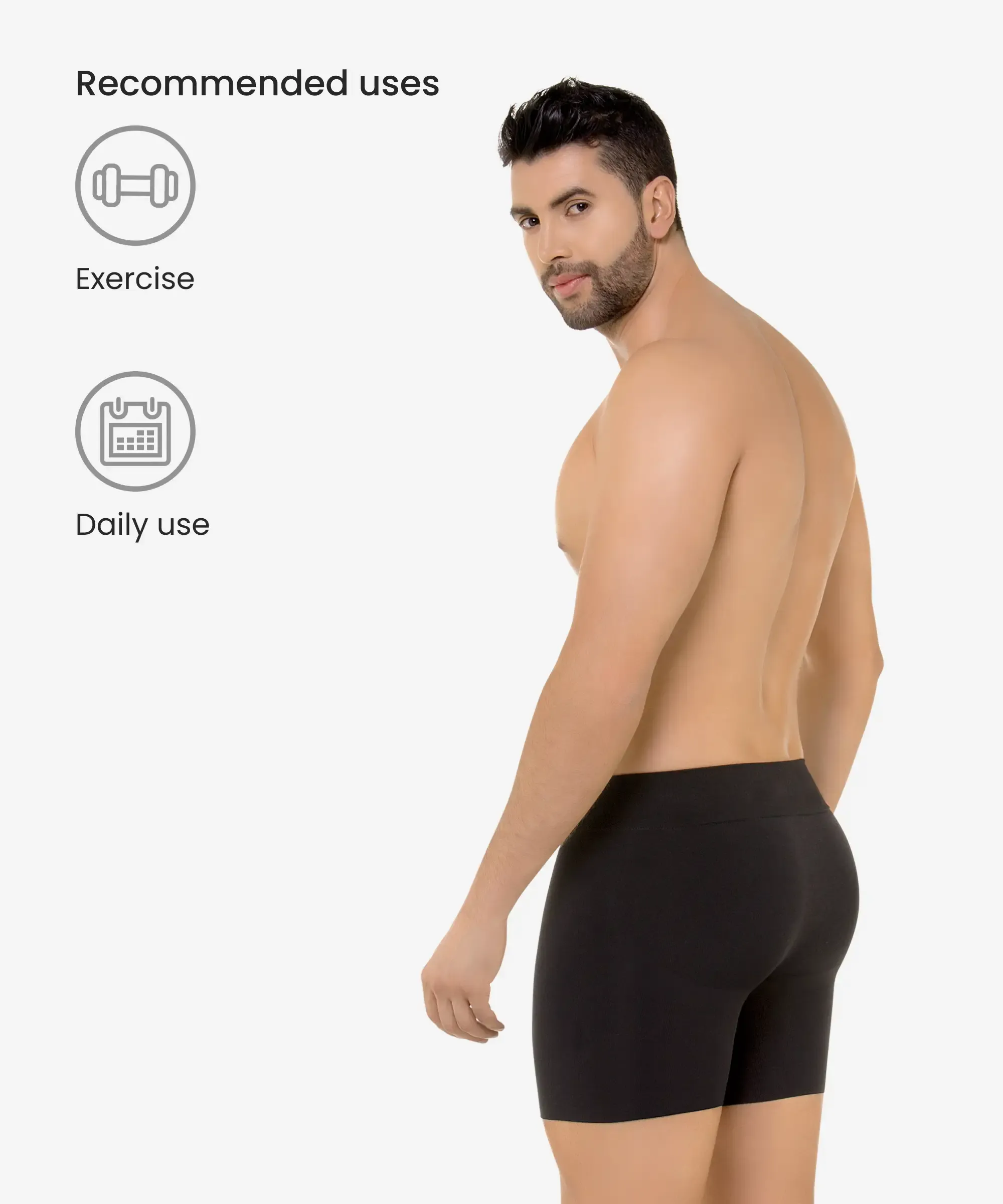 Seamless butt-lifter control boxer - Style 7020