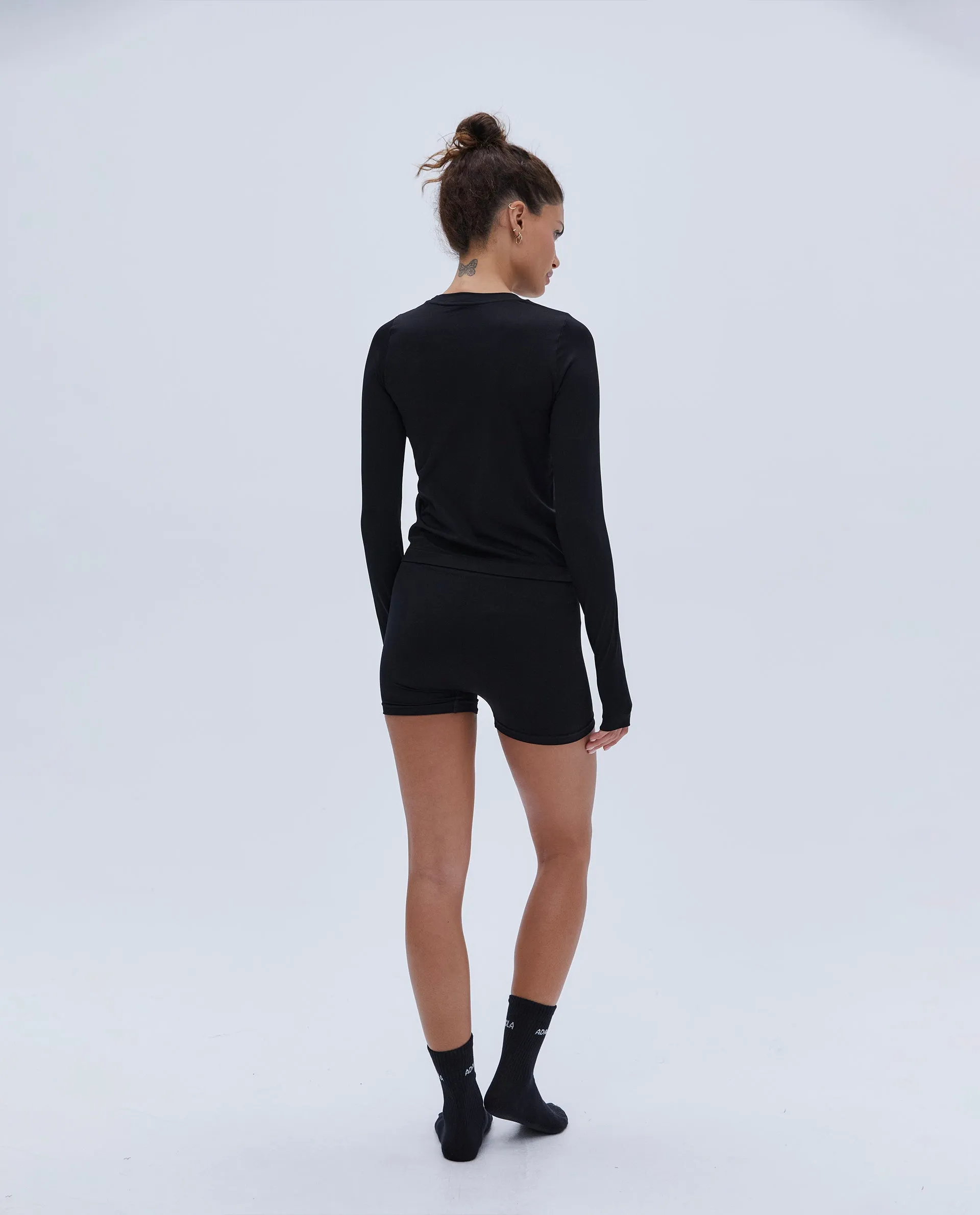 Seamless Intimate Boxer Shorts - Black