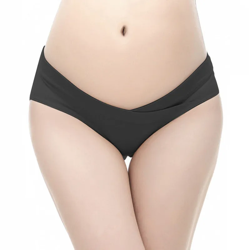 Seamless Stretch Maternity Panties - Pink, Black, or Purple