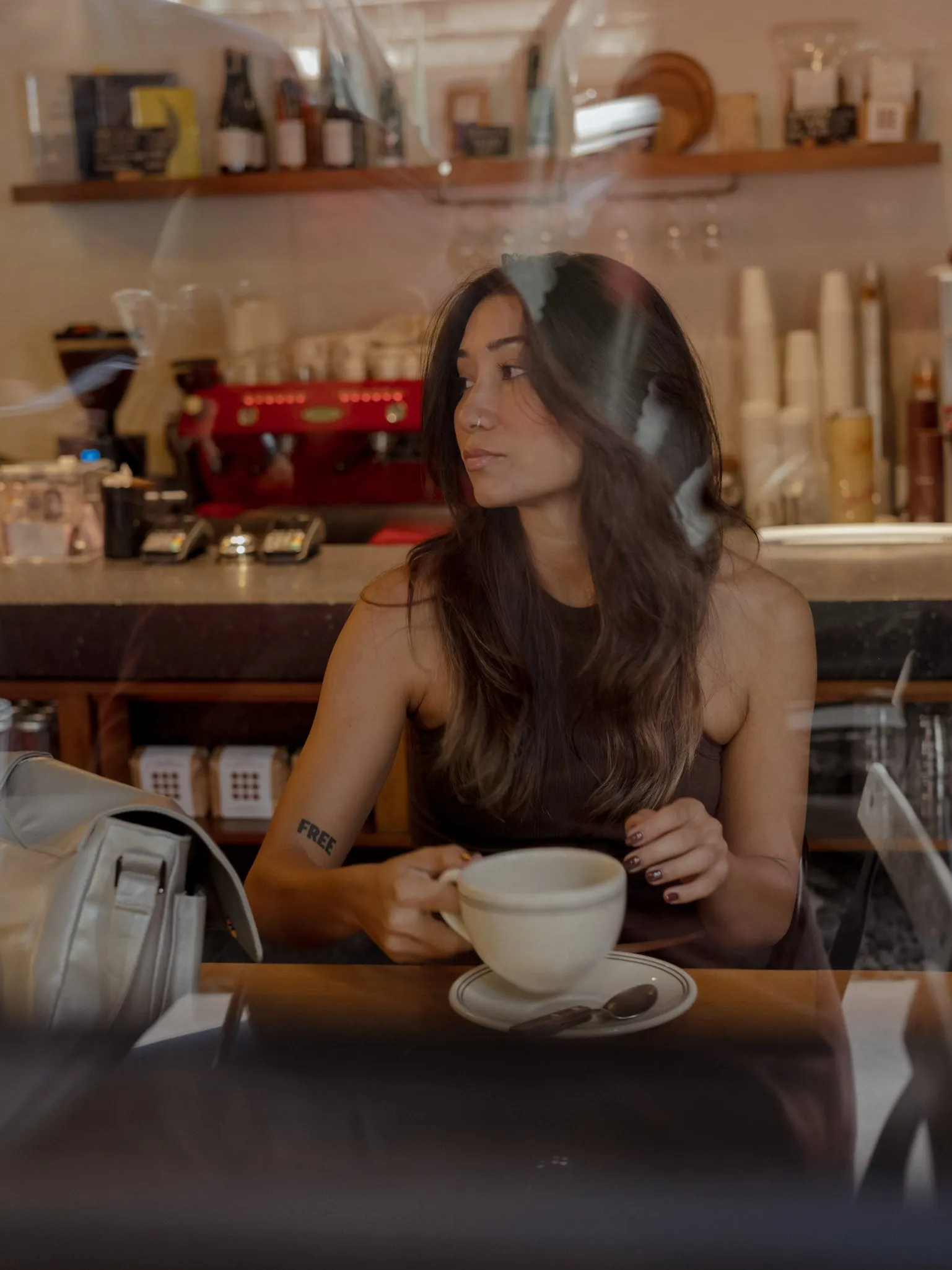 SEAMLESS TANK TOP - ESPRESSO