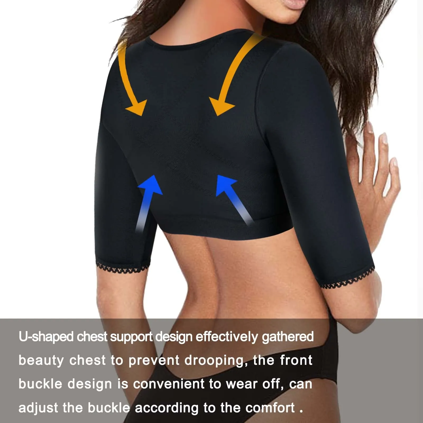 Shaper Tops for Women Arm Compression Post Surgery Front Closure Bra Tank Top