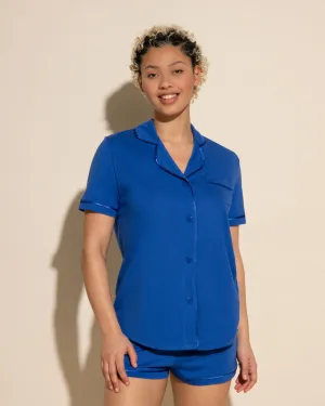 Short Sleeve Top & Boxer Pajama Set