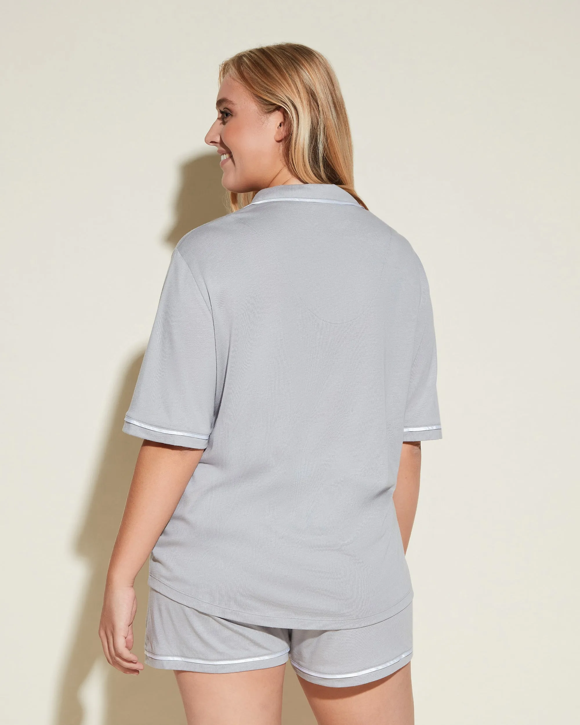 Short Sleeve Top & Boxer Pajama Set