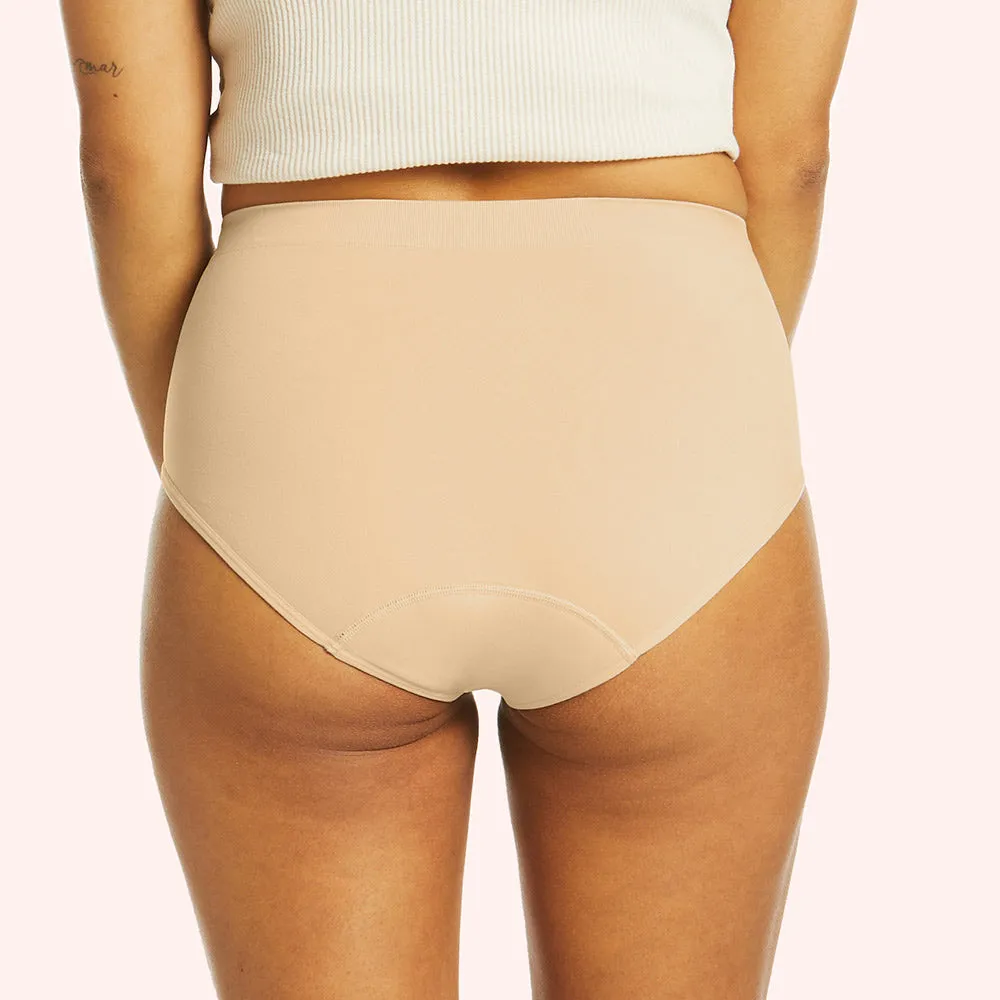 Side Seamfree Period Full Brief - Nude