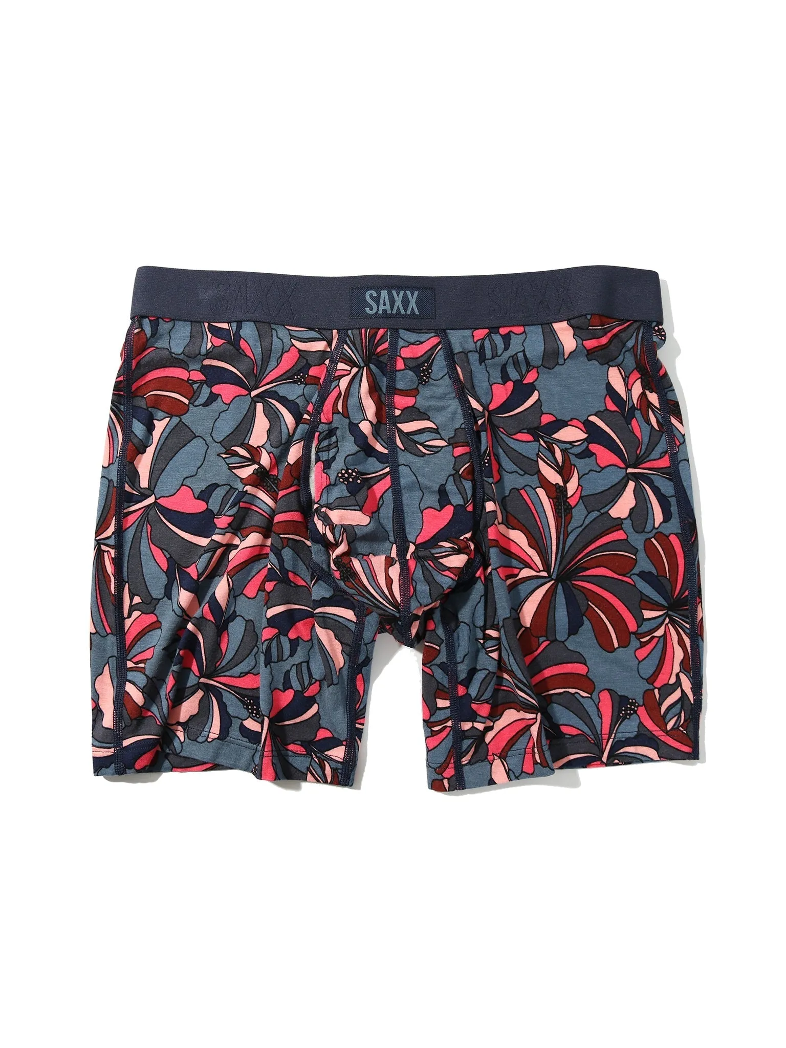Signature Lace Original Rise Thong And Saxx Super Soft Vibe Boxer Brief Flower Pop