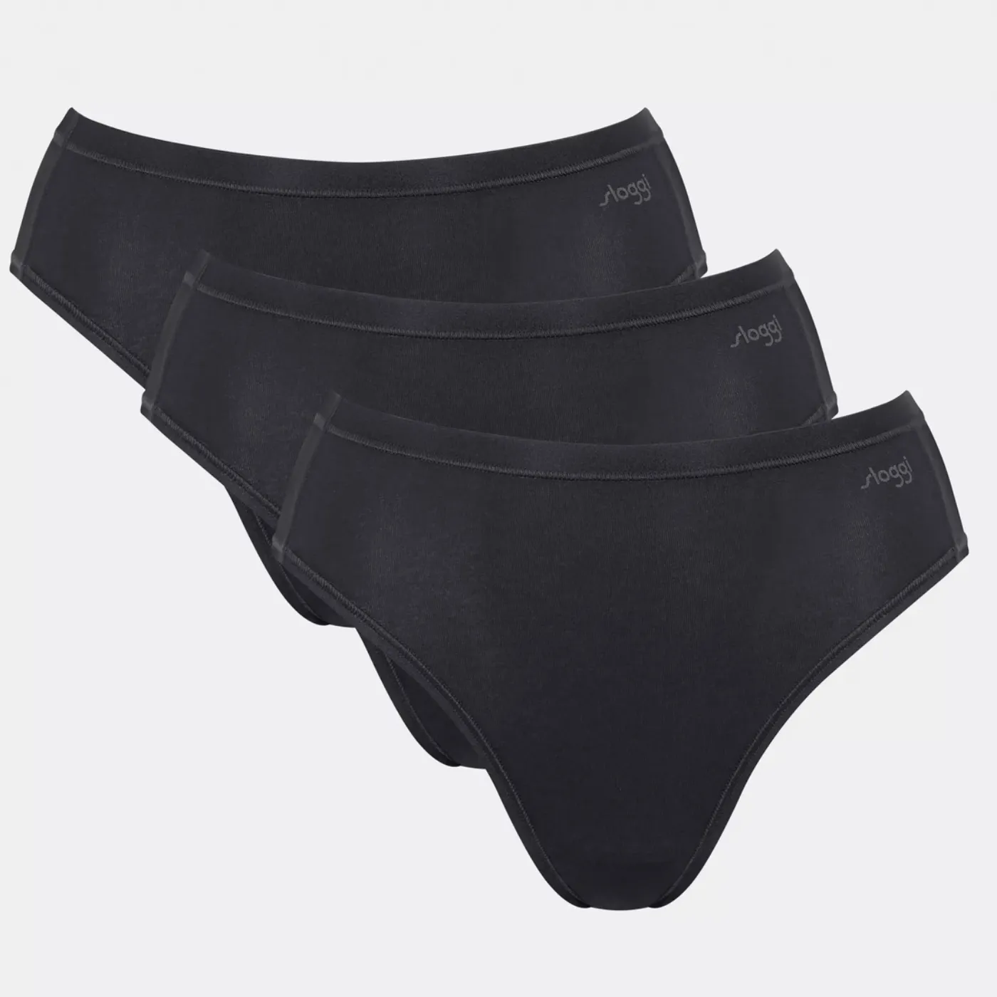 Sloggi GO Cotton Tai 3 Pack Brief | Cream / Black