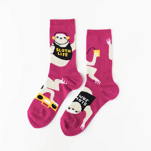 Sloth Life Crew Socks - Women's