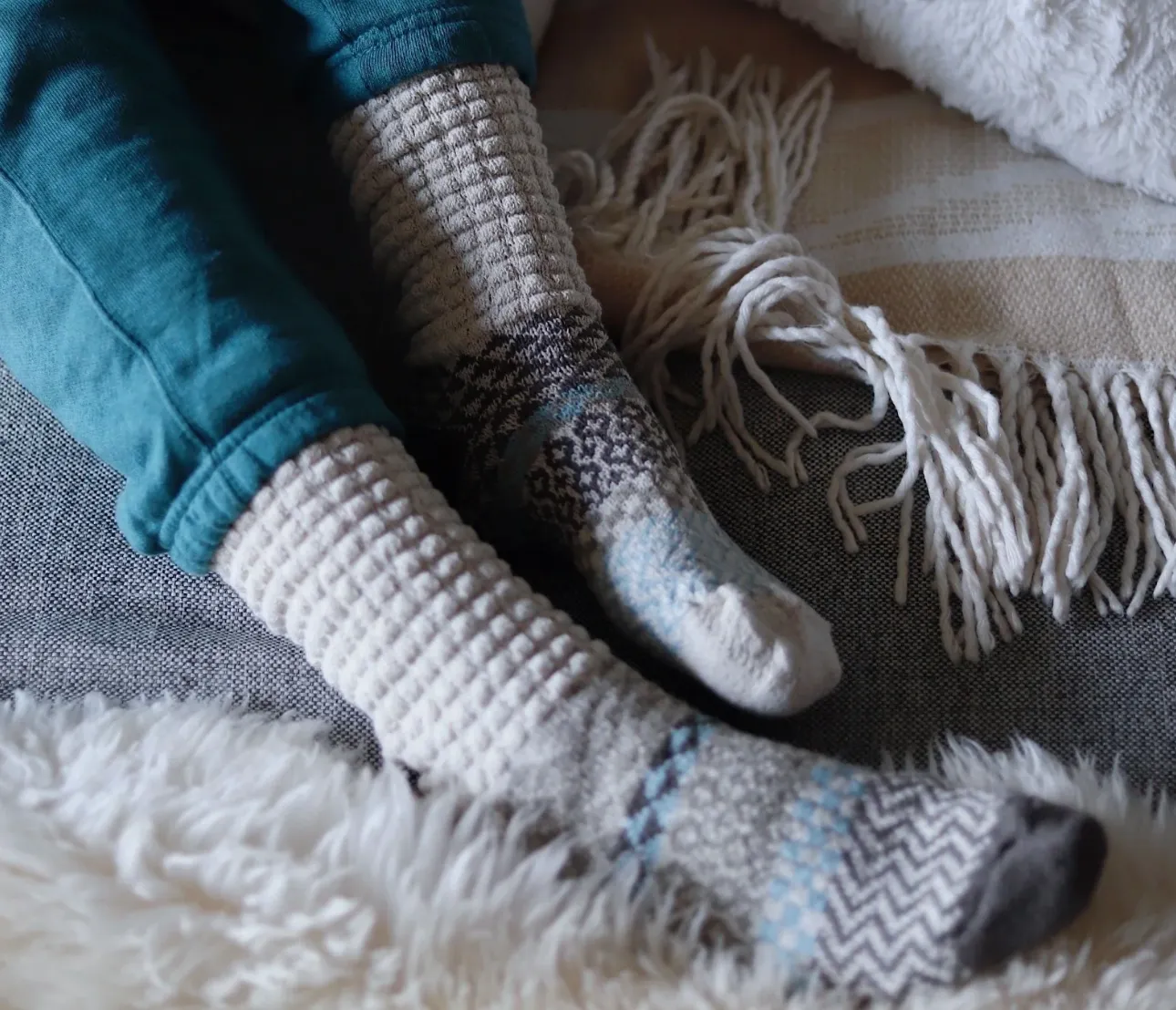 Solmate Fusion Slouch Socks Seashell