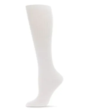Spot-On Basics Girls Ribbed Knee Socks - White SP-1039