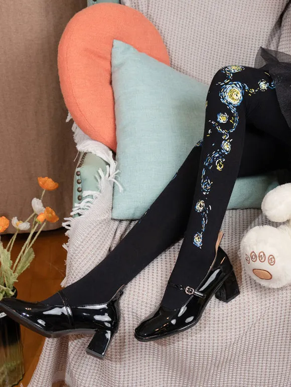 Steampunk Lolita Socks Black Accessory Polyester Lolita Accessories