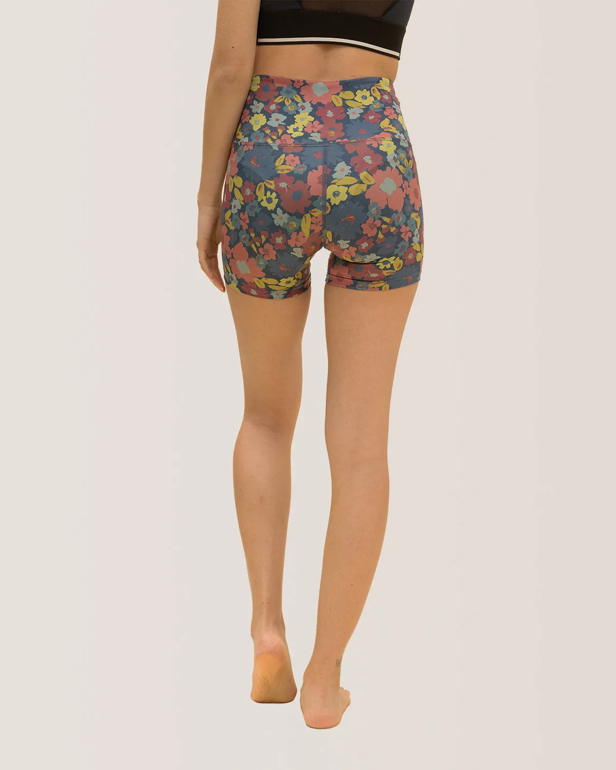 Sunrise Bike Shorts - Groovy Meadow