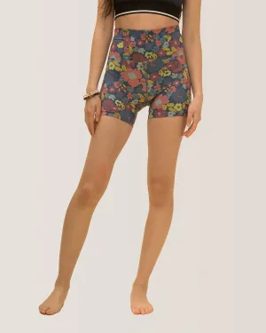 Sunrise Bike Shorts - Groovy Meadow