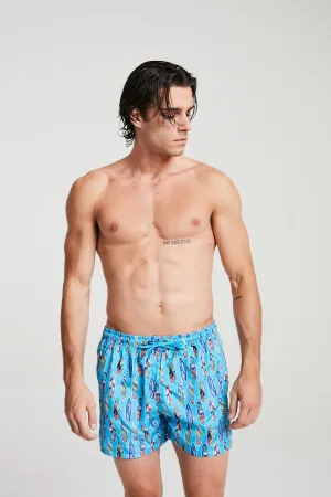 Surfer Swim Shorts In Light Blue