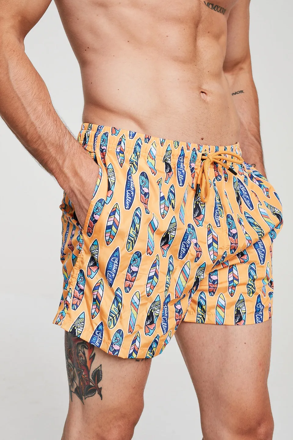 Surfer Swim Shorts In Orange