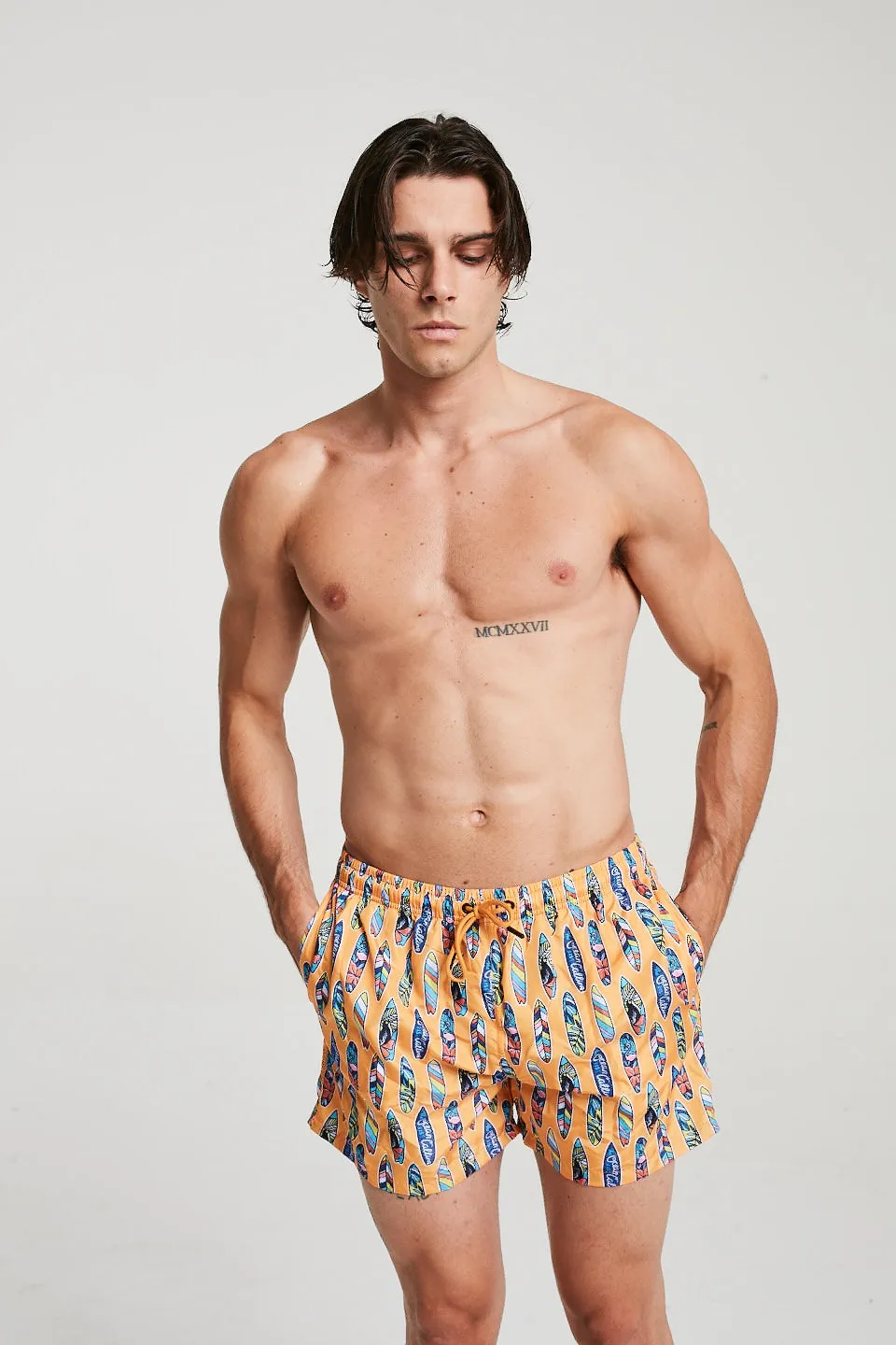 Surfer Swim Shorts In Orange